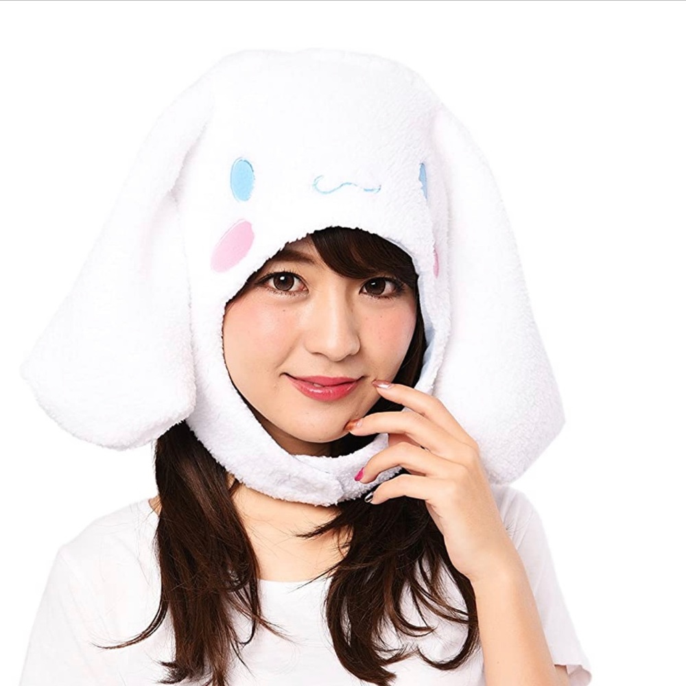 Sanrio Cinnamoroll Fluffy Beanie Cap Soft Warm Winter Head wear